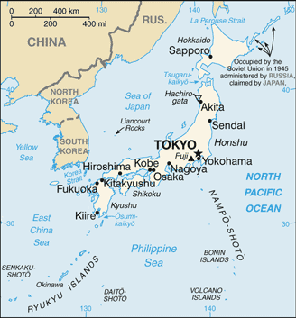Japan Karte