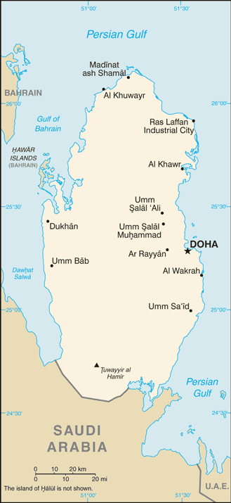 Katar Karte