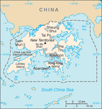 Hongkong Karte China