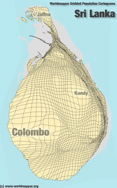 Sri Lanka Bevölkerung Verteilung