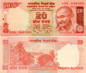 Indien Banknoten Währung