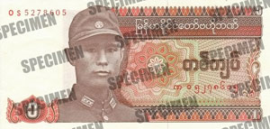 Myanmar Währung Banknoten