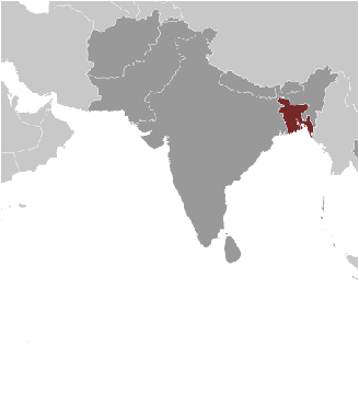 Bangladesch Lage Asien