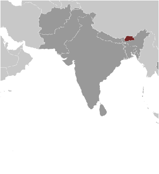 Bhutan Lage Asien