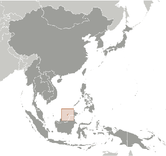 Brunei Lage Asien