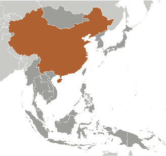 China Lage Asien