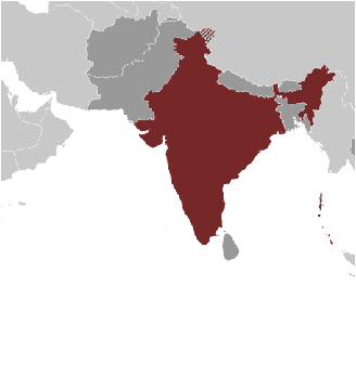Indien Lage Asien