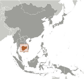 Kambodscha Lage Asien