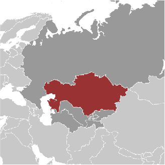 Kasachstan Lage Asien