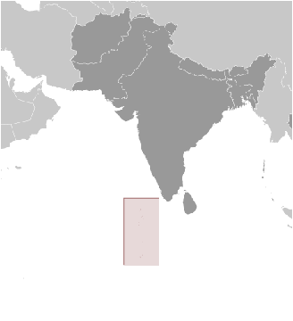 Malediven Lage Indischer Ozean