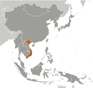 Vietnam Lage Asien